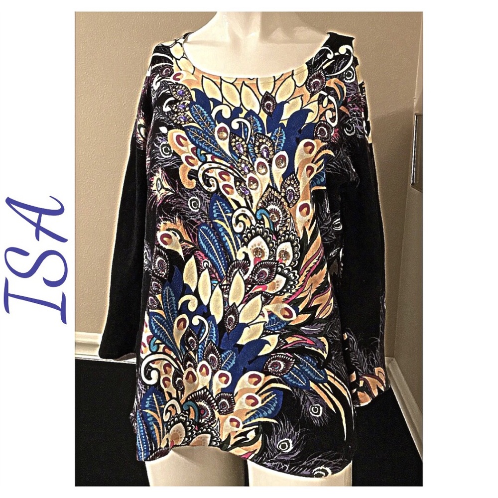 ISA Stretch Sweater Top Size XL